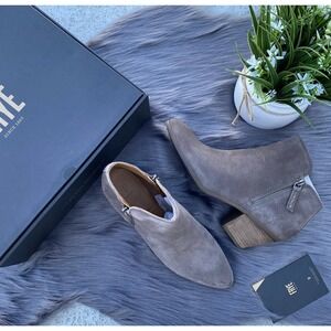 Frye Judith Zip Bootie Women's Ankle Boots Suede Booties Taupe‎ 71735 Size 9.5